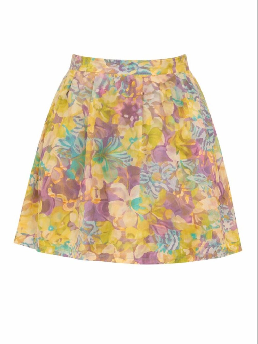 SIGRID OLSEN Floral Cotton Lined Skirt